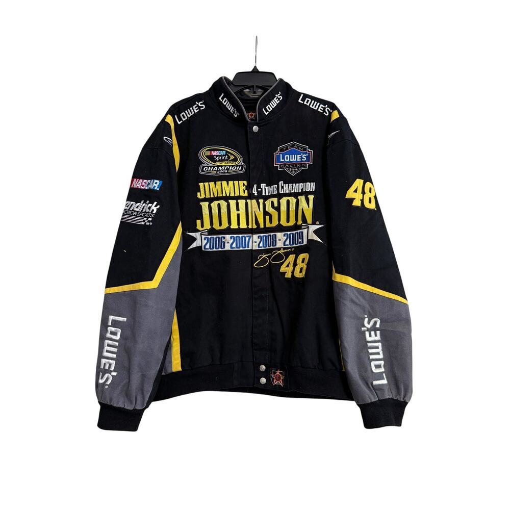 JH Design Jimmie Johnson 48 Lowe’s NASCAR Racing Jacket Sz 2XL GS